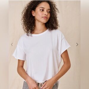 The Great Crop Tee in White, Women's Size 1, NWOT